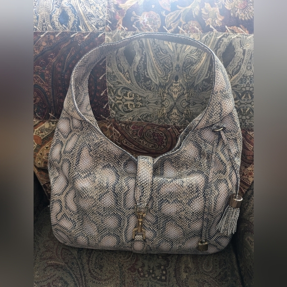 G.I.L.I "Got It Love It" Snake Print Hobo Bag